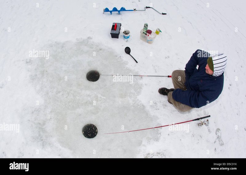 Overview of ice fishing game